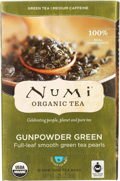 Amazon 2 Pack Of Numi Tea Gunpowder Green Organic Tea 18 Bags