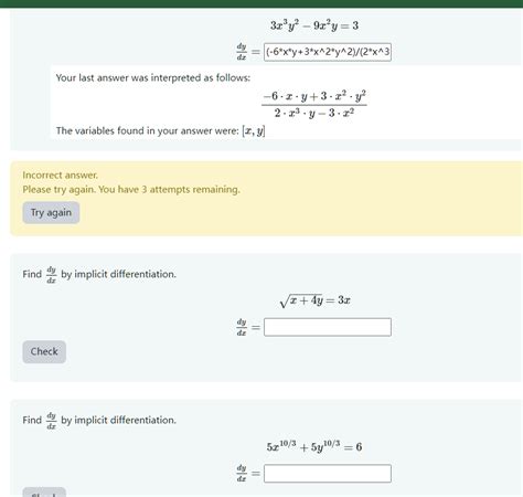 Solved Find Dxdy By Implicit Differentiation Chegg