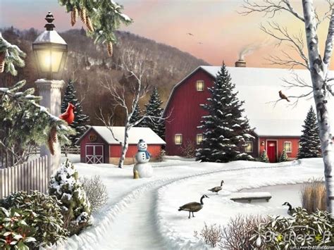 Farm Winter Scenes Desktop Wallpaper - WallpaperSafari