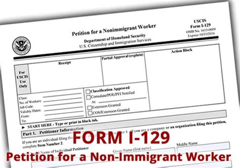 Form I Petition For A Nonimmigrant Worker U S Immigration