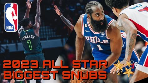 THE BIGGEST 2022 2023 NBA ALL STAR SNUBS YouTube