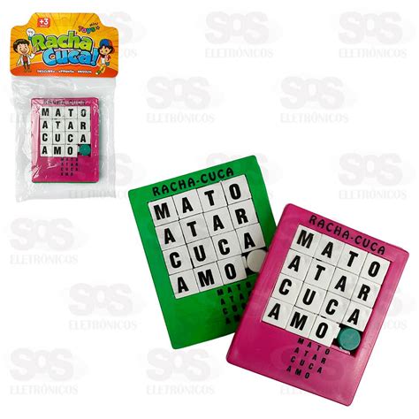 Jogo Racha Cuca Letras Colorido Mini Toys