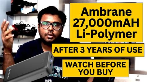 Ambrane 27000mAH Li Polymer Powerbank Review After 3 Years Of Use YouTube