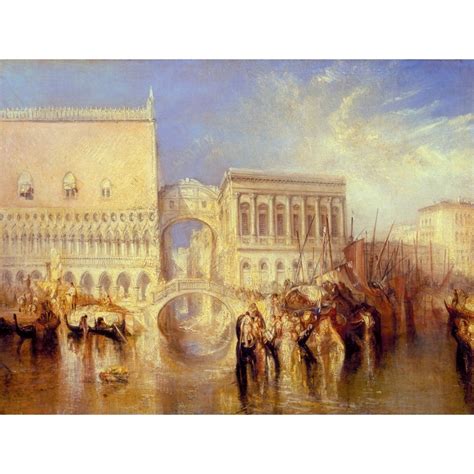 Wall art print and canvas. William Turner, Venice, the Bridge of Sighs