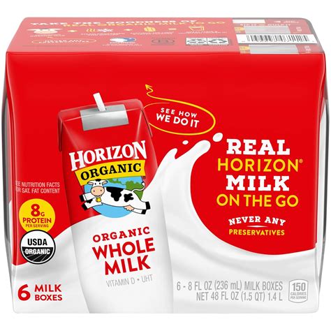 Buy Horizon Organic Horizon Organic Shelf-Stable Whole Milk Boxes ...