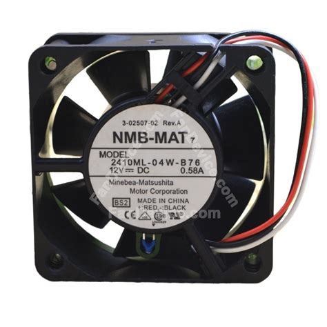 Nmb Mat Ml W B Dc V A Wires Wires Axial Cooling Fan