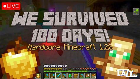 We Survived Over 100 Days Hardcore Minecraft 120 Youtube