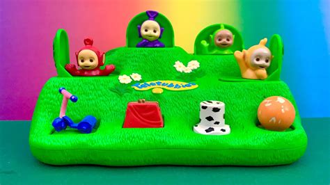 Teletubbies Fun With Pop Up Hill Toy Zabawa Teletubisie YouTube