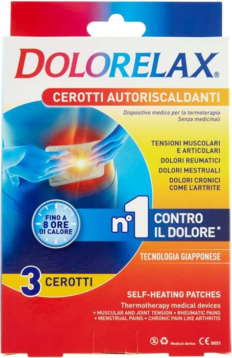 Dolorelax Cerotto Auto Riscaldante Effetto Caldo Per La Termoterapia