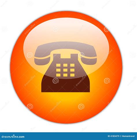 Telephone Button Stock Illustration Illustration Of Icon 4183479