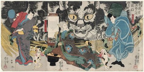 The Strange Visions Of Utagawa Kuniyoshi Cat Art Illustration Kuniyoshi Japanese Art