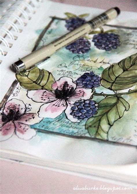 Alisa Burke Sketchbook Watercolor Journal Sketchbook Journaling