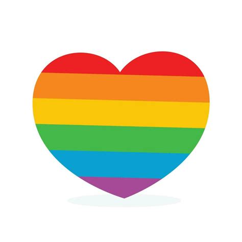 Vector Gay Pride Flat In Heart Shape 26588377 Vector Art At Vecteezy