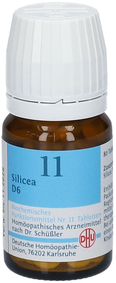 DHU Schüßler Salz Nr 11 Silicea D6 Tabletten 80 Stk ab 3 66