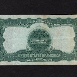 1 Dollar 1899 Silver Certificate Black Eagle Fr 228 Etsy