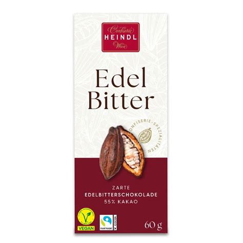 Edelbitter Schokolade 55 Kakao Aus Fairtrade Heindl