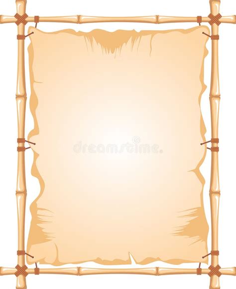 Bamboo Frame stock vector. Illustration of paintings - 13617102