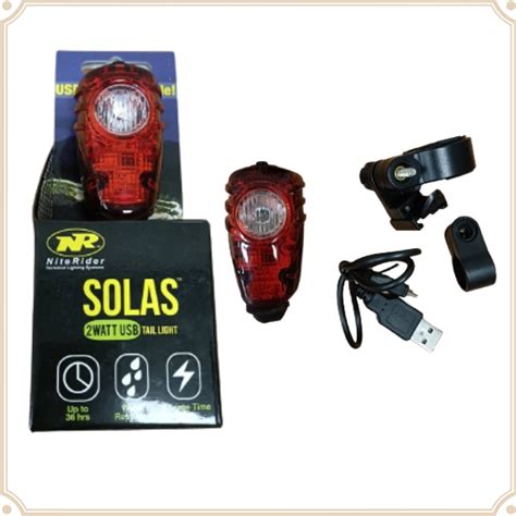 現貨 原廠正品 NiteRider Solas USB 可充電自行車尾燈 LED尾燈 安全閃光燈 清倉新品 單車 自行車 蝦皮購物