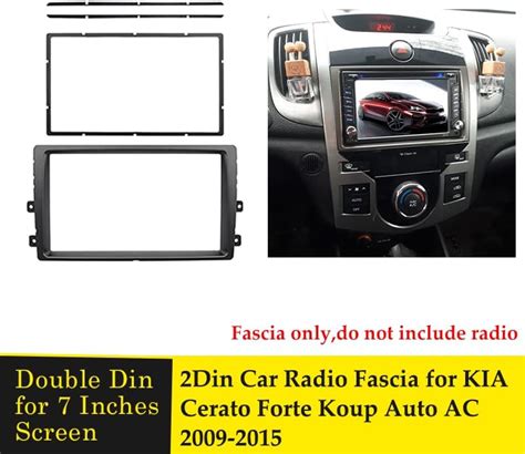 Bandox Double Din Car Refitting Radio Panel Frame Fascia Face Plate