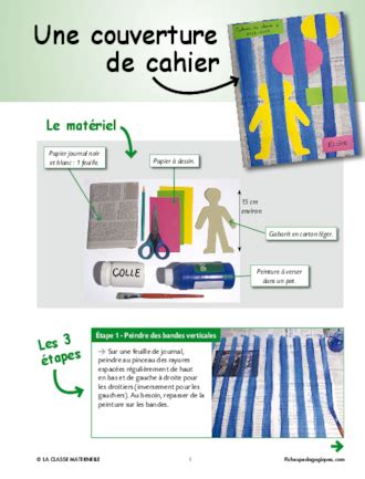 Faire Une Couverture De Cahier En Maternelle Fichesp Dagogiques