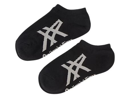 Unisex Ankle Socks Black Heather Grey Accessories Onitsuka Tiger