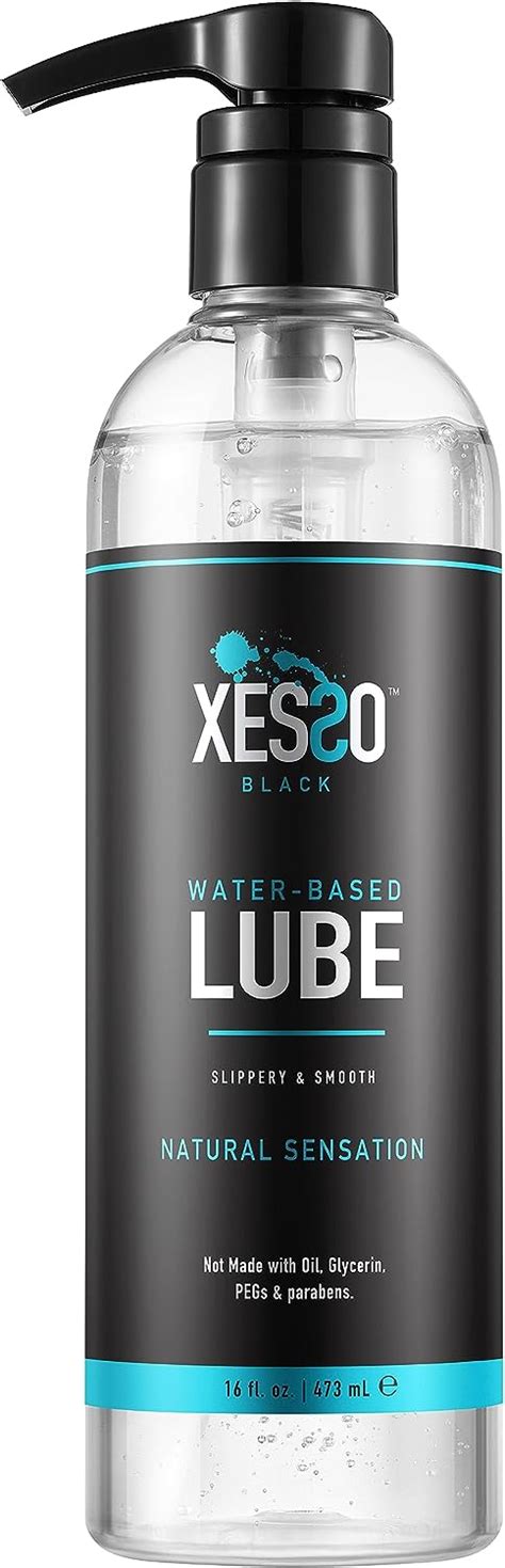 XESSO Waterbased Lube 16 Fl Oz Natural Long Lasting Non Sticky