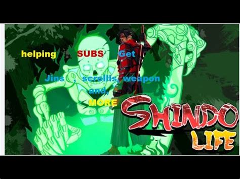 Susanoo Helping Subs Get Jins Weapon Jutsu Live Shindo Life