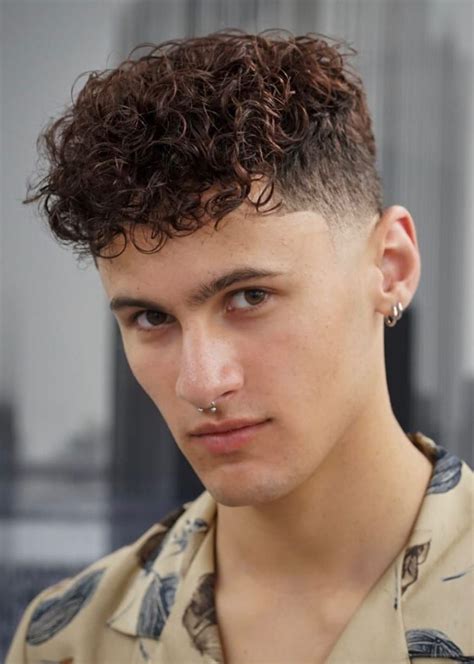 Crop Top Fade Haircut Ideas Curly Hair Men Men Haircut Curly Hair