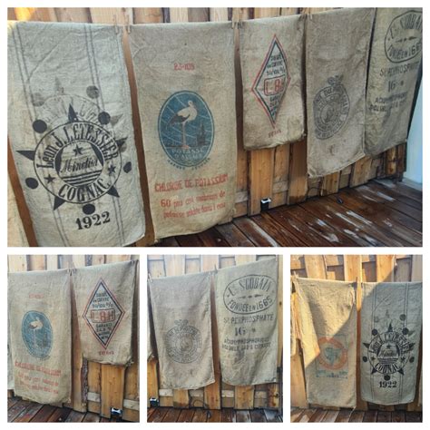 Tr S Anciens Sacs En Toile De Jute