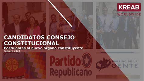 Lista de candidatos al Consejo Constitucional que se elegirá el 7 de