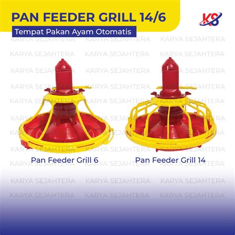 Jual Pan Feeder Grill 14 Grill 6 Tempat Pakan Otomatis Tempat Pakan