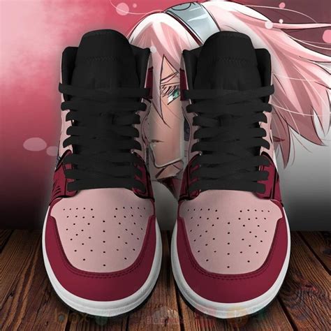 HOT Sakura Haruno Custom Symbol Anime Air Jordan High Top Sneaker