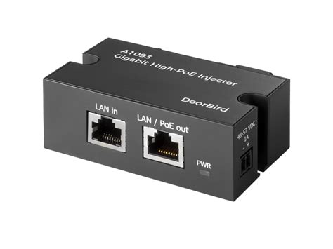 Gigabit High PoE Injector A1093 von DoorBird Lösung für eine