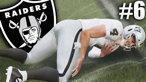 Derek Carr Gets Injured On A Dirty Hit Madden 22 Las Vegas Raiders