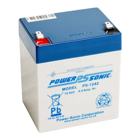 Power Sonic PS1242 12V 4 5Ah SLA Battery Batterycharged Co Uk