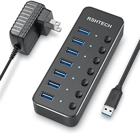 Concentrador Usb Alimentado De 36 W Hub De Datos Usb 30