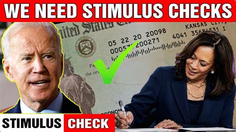 STIMULUS CHECK UPDATE Unbelievable We Need Stimulus Checks Make It