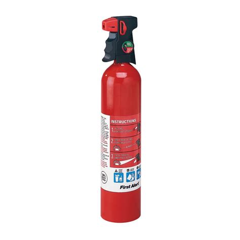 First Alert Multi Purpose Home Fire Extinguisher With Ergonomic