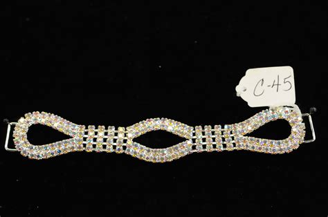 C 45 5 25 In AB Rhinestone Bikini Connector Vandella Costumes