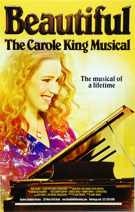 Beautiful the Carole King Musical Broadway Poster | Beautiful: The ...