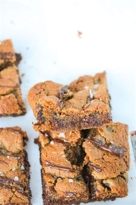 Chocolate Chip Blondie Bars Paleo Gf Df Just Jessie B Recipe