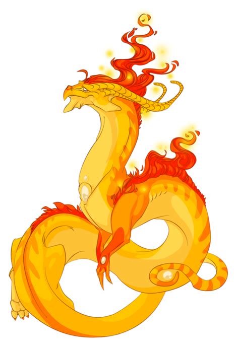 Dragon Oriental Manga Jaune Rouge