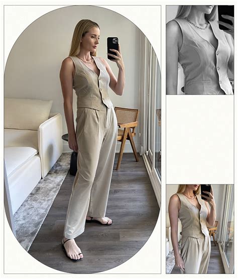 The Chic Way To Style A Vest And Pants Set Who What Wear Uk