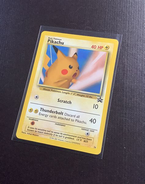 Original Snap Pikachu Pokemon Card Black Star Promo Set Nm