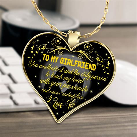 To My Girlfriend Necklace Girlfriend Necklace Best Gifts For