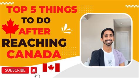 5 Things Must Do After Landing ️ In Canada 🇨🇦 🍁 Important Things To Do