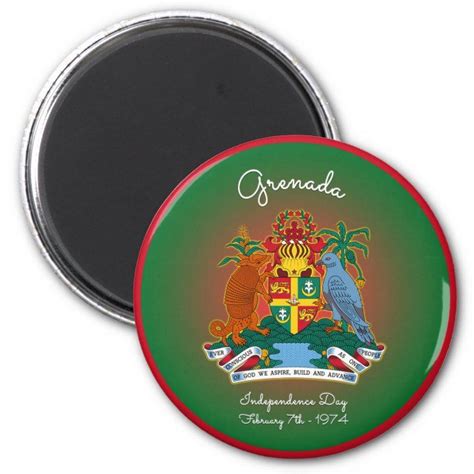 Grenada Coat Of Arms Magnet Zazzle Coat Of Arms Grenada Arms