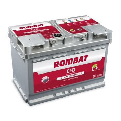 Baterie Auto Rombat Efb 75ah 730a 12v Emag Ro