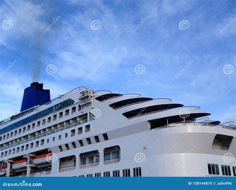 Cruiser balconies view stock photo. Image of large, detail - 158144870