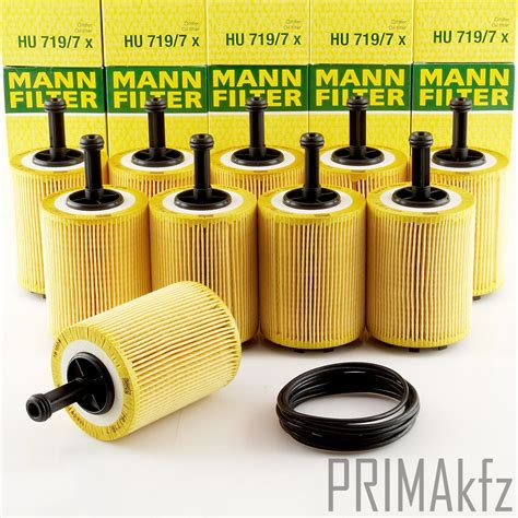 10x MANN HU719 7X Ölfilter für VW Golf Bora Caddy Passat Polo Touran